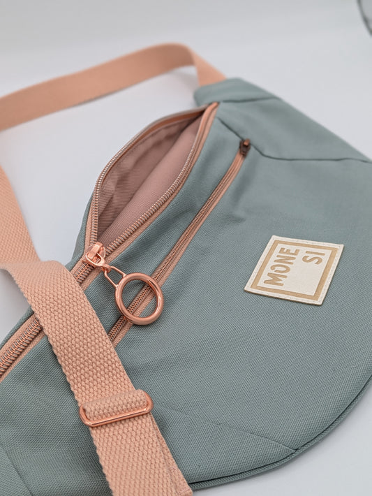 Sac Banane en Toile Vert Argile