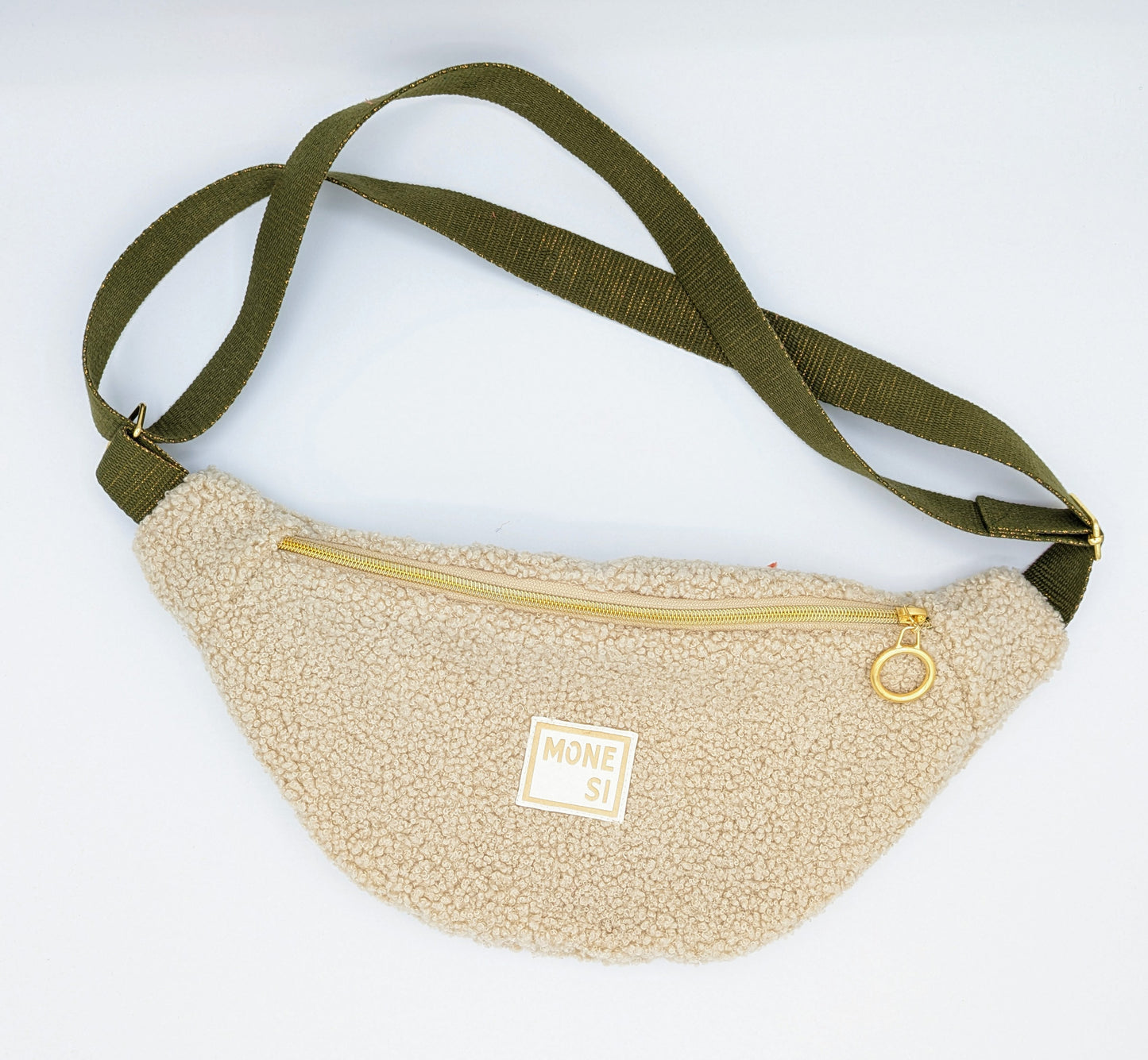 Sac Banane Moumoute Beige/Kaki