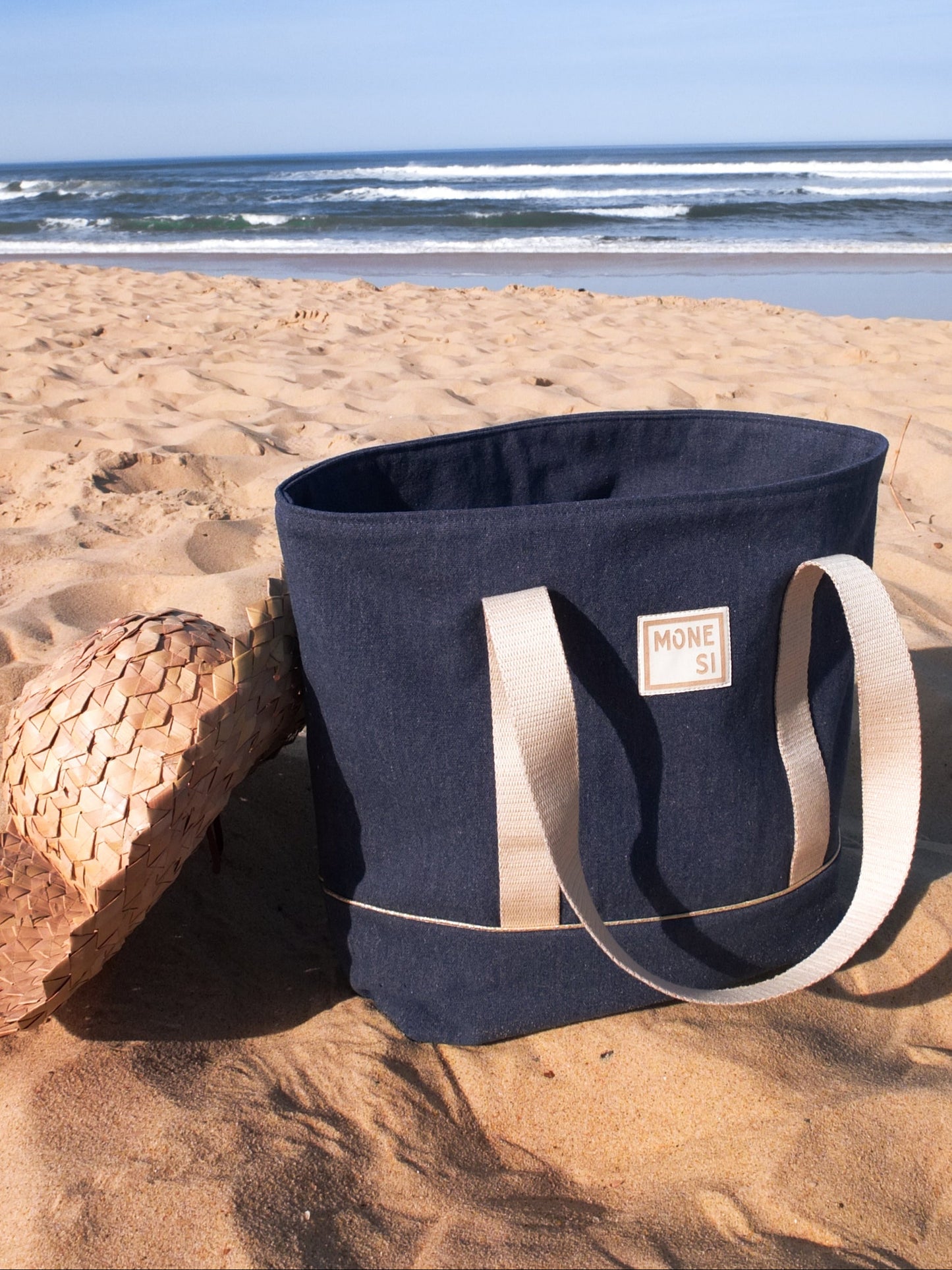 Sac cabas bleu jean