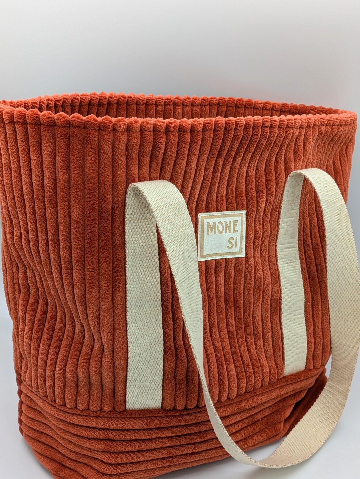 Sac cabas Velours Brique