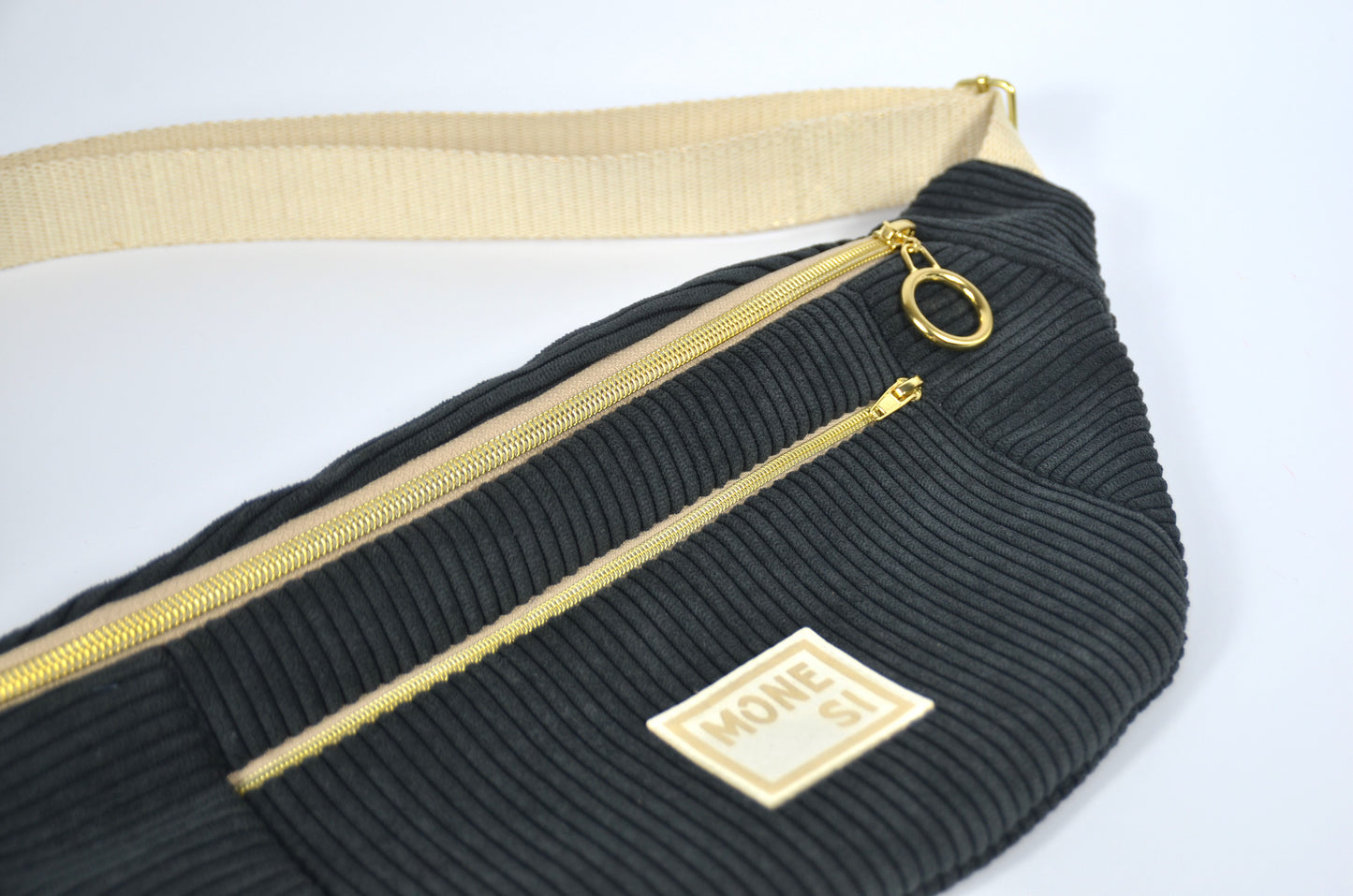 Sac Banane Velours Noir
