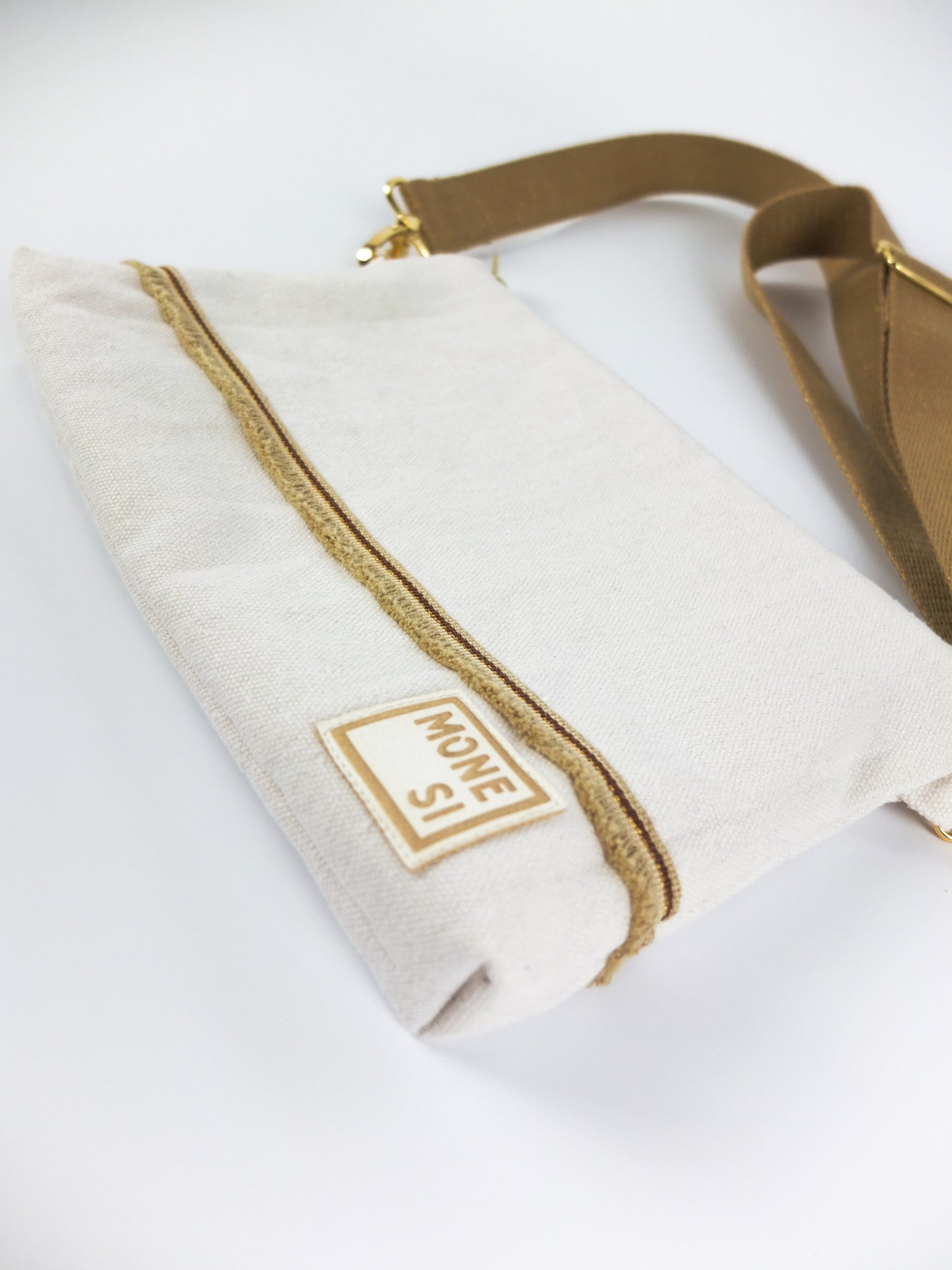 Sac pochette blanc cassé