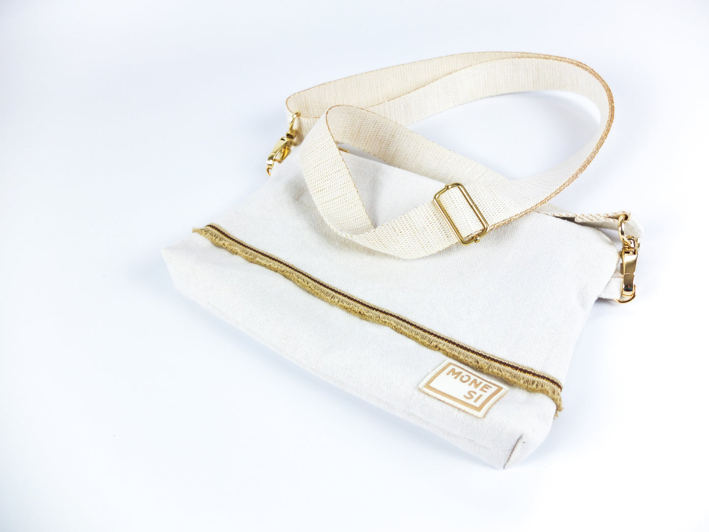 Sac pochette blanc cassé
