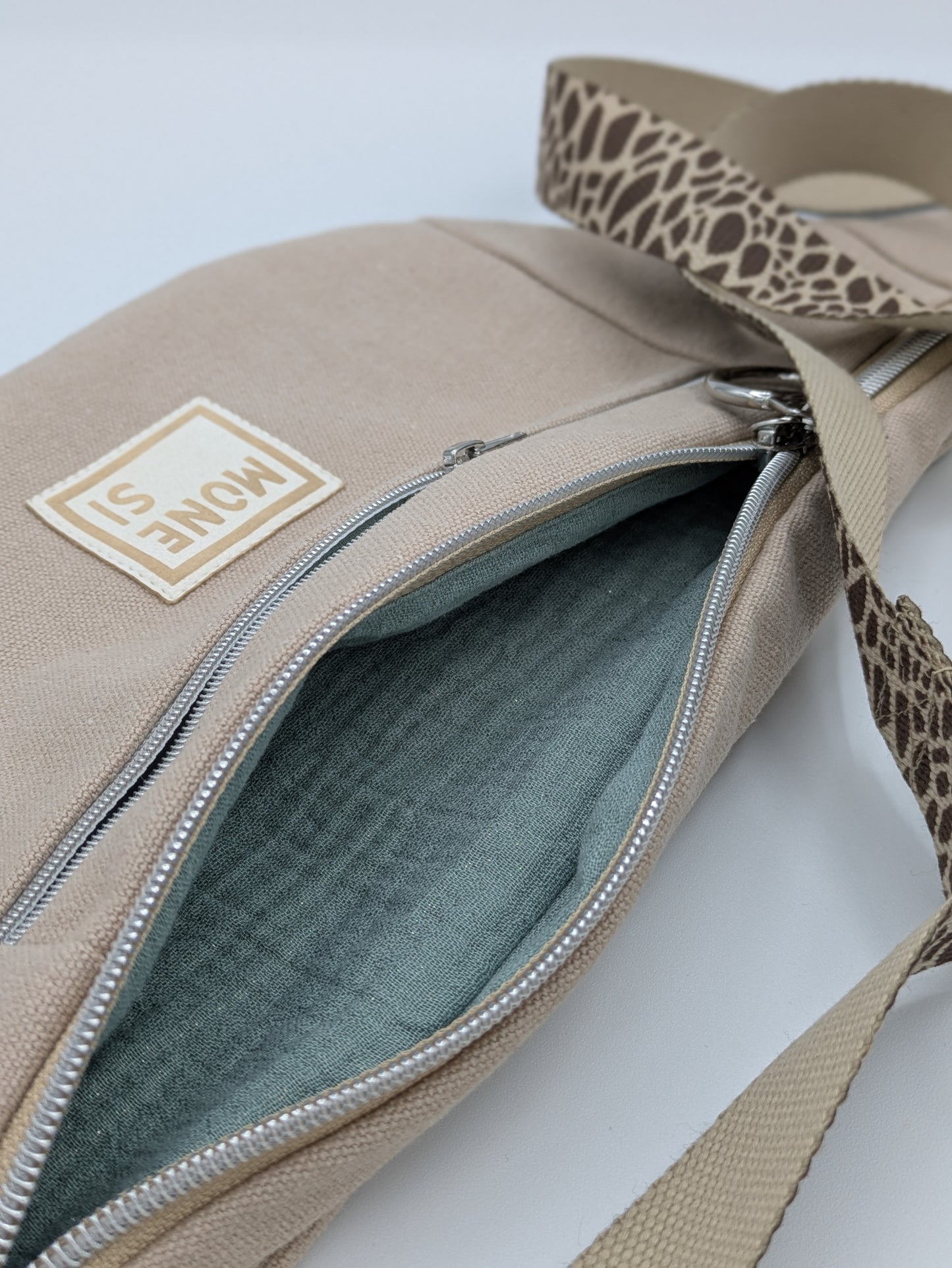Sac Banane en Toile Beige