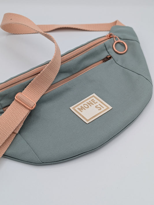 Sac Banane en Toile Vert Argile