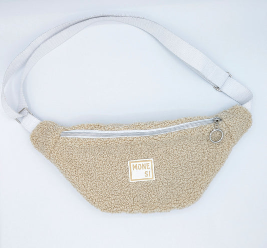 Sac Banane Moumoute Beige/Jean